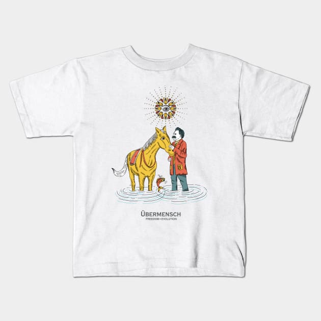 Nietzsche the evolution Kids T-Shirt by magiareal